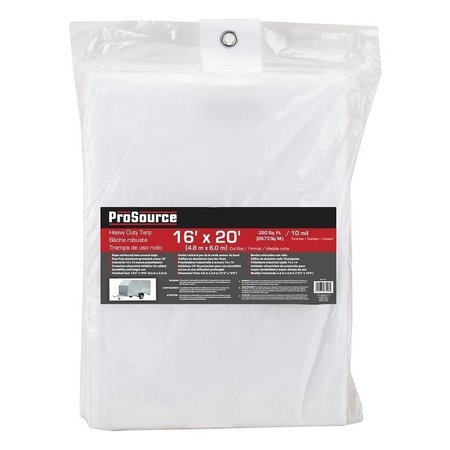 PROSOURCE Tarp, White, Polyethylene TW1620